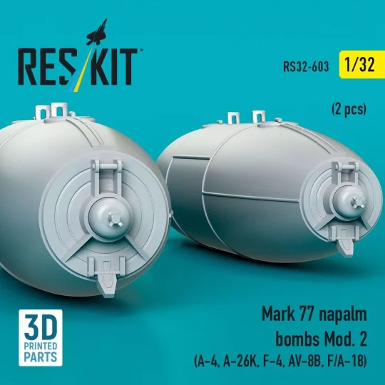 Mark 77 napalm bombs Mod.2 (2pcs) (A-4, A-26K, F-4, AV-8B, F/A-18) ...