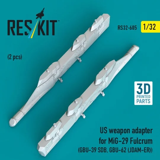 US weapon adapter for MiG-29 Fulcrum (2 pcs) (GBU-39 SDB, GBU-62 (J... US weapon adapter for MiG-29 Fulcrum (2 pcs) (GBU-39 SDB, GBU-62 (J...