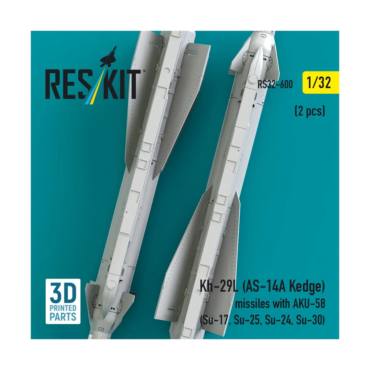 Kh-29L (AS-14A Kedge) missiles with AKU-58 (2 pcs) (Su-17, Su-25, S...