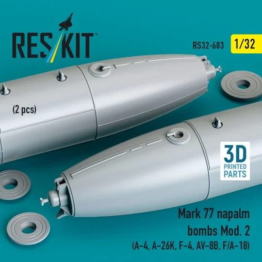 Mark 77 napalm bombs Mod.2 (2pcs) (A-4, A-26K, F-4, AV-8B, F/A-18) ...