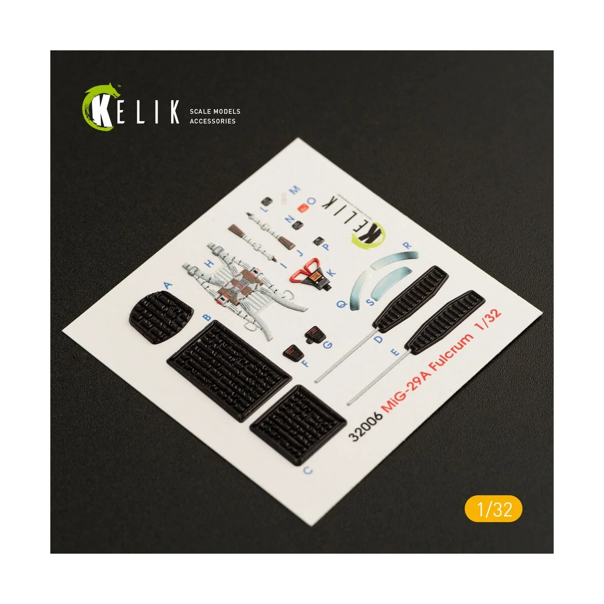 MiG-29A (9-12) Fulcrum interior 3D decals for Trumpeter kit, 1/32 -...