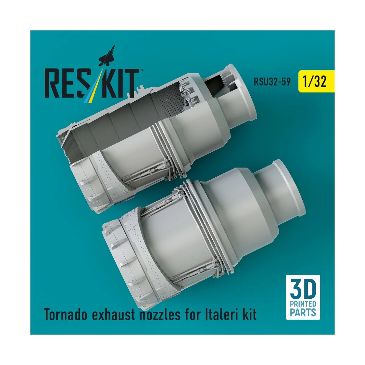 Tornado exhaust nozzles for Italeri kit (3D Printed), 1/32 - ResKit...