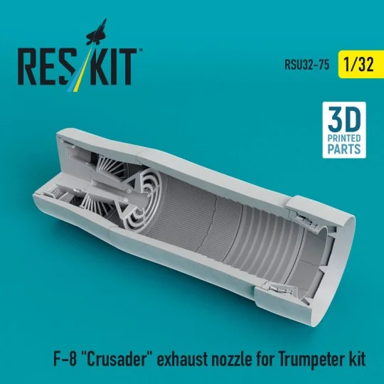 F-8 Crusader exhaust nozzle for Trumpeter kit (3D Printed), 1/32 - ... F-8 Crusader exhaust nozzle for Trumpeter kit (3D Printed), 1/32 - ...