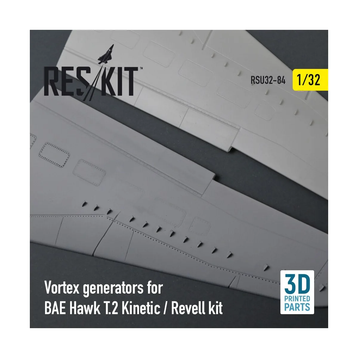 Vortex generators for BAE Hawk T.2 Kinetic / Revell kit (3D Printed...