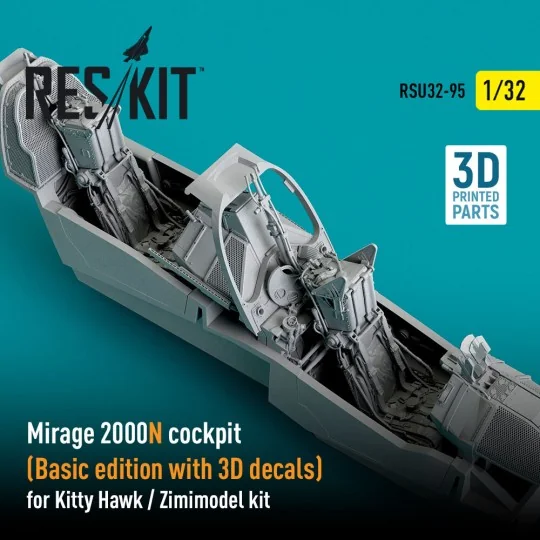 Mirage 2000N cockpit (Basic edition with 3D decals) for Kitty Hawk ...