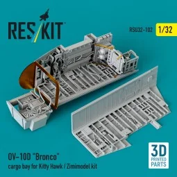 OV-10D Bronco cargo bay for Kitty Hawk/Zimimodel kit (3D Printed), ... 2