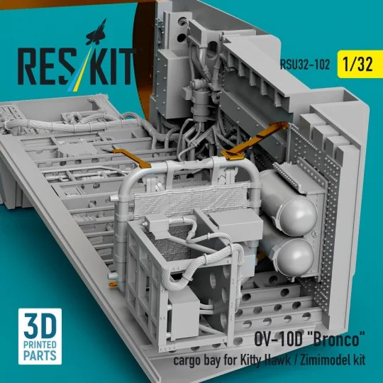 OV-10D Bronco cargo bay for Kitty Hawk/Zimimodel kit (3D Printed), ...