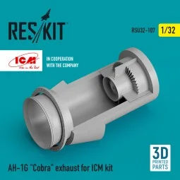 AH-1G Cobra exhaust for ICM kit (3D Printed), 1/32 - ResKit Models ... 2