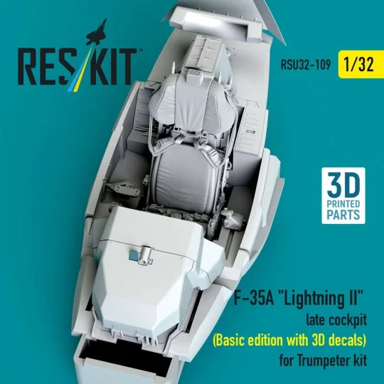 F-35A Lightning II late cockpit (Basic edition with 3D decals) for ...