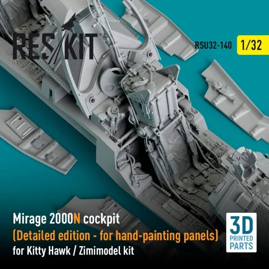 Mirage 2000N cockpit (Detailed edition) for Kitty Hawk / Zimimodel ...