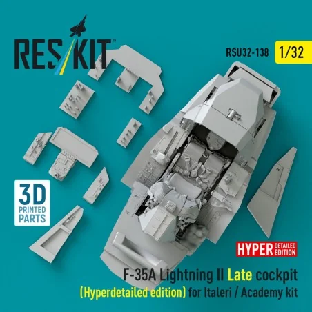 F-35A Lightning II Late cockpit (Hyperdetailed edition) for Italeri...