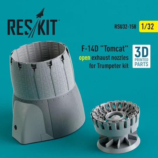 F-14D Tomcat open exhaust nozzles for Trumpeter kit (3D Printed), 1... F-14D Tomcat open exhaust nozzles for Trumpeter kit (3D Printed), 1...
