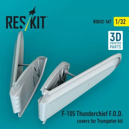 F-105 Thunderchief F.O.D. covers for Trumpeter kit (3D Printed), 1/...