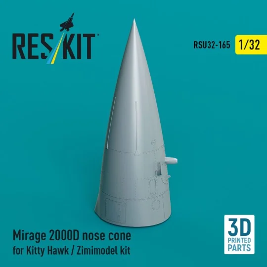 Mirage 2000D nose cone for Kitty Hawk / Zimimodel kit (3D Printed),...