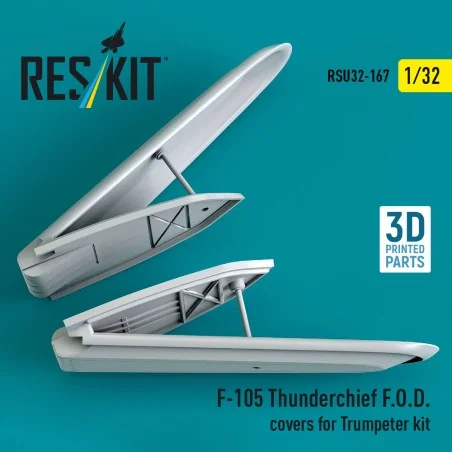 F-105 Thunderchief F.O.D. covers for Trumpeter kit (3D Printed), 1/...