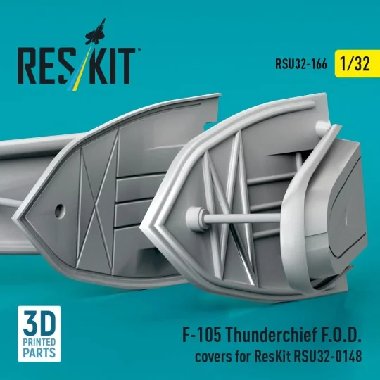 F-105 Thunderchief F.O.D. covers for ResKit RSU32-0148 (3D Printed)...