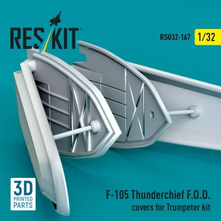 F-105 Thunderchief F.O.D. covers for Trumpeter kit (3D Printed), 1/...
