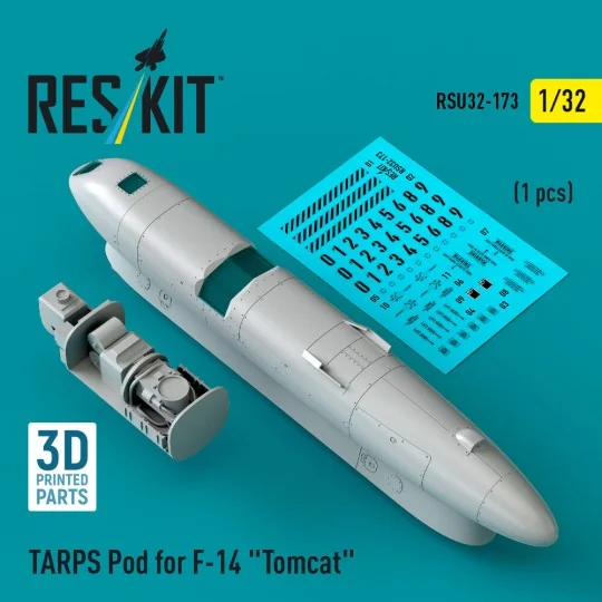 TARPS pod for F-14 Tomcat (1 pcs) (3D printed), 1/32 - ResKit Model...
