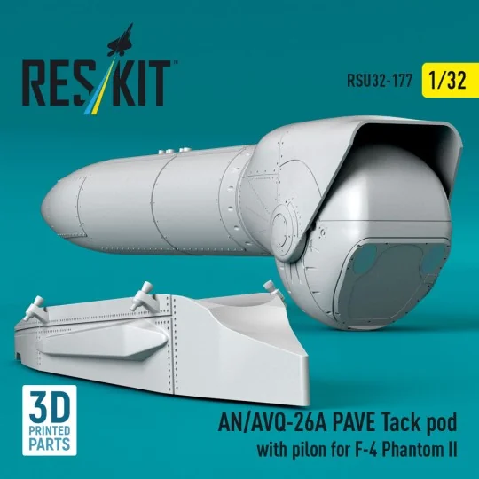 AN/AVQ-26A PAVE Tack pod with pilon for F-4 Phantom II (3D Printed)...