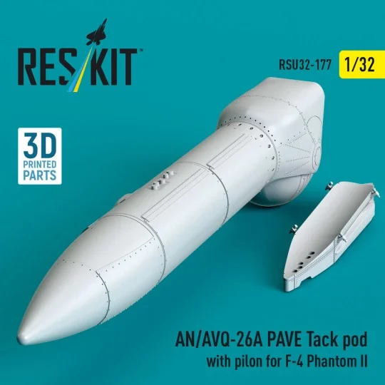 AN/AVQ-26A PAVE Tack pod with pilon for F-4 Phantom II (3D Printed)...