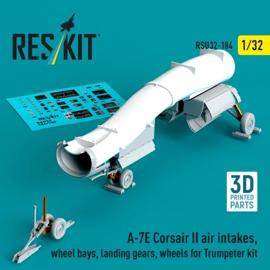 A-7E Corsair II air intakes, wheel bays, landing gears, wheels for ...