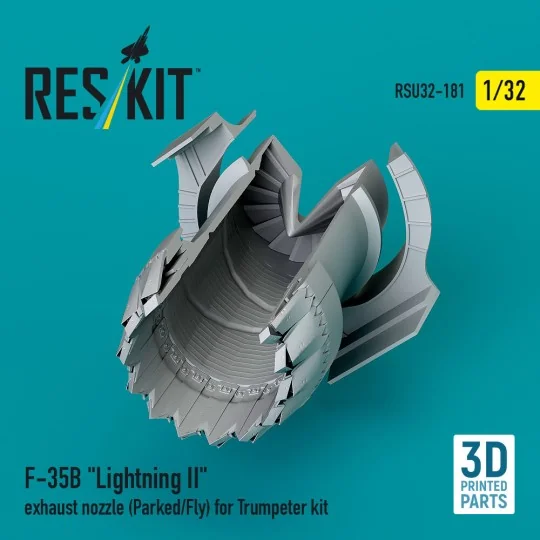 F-35B Lightning II exhaust nozzle (Parked/Fly) for Trumpeter kit (3...