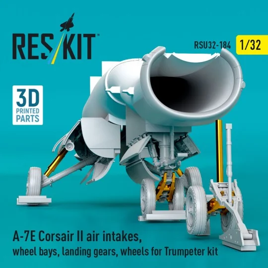 A-7E Corsair II air intakes, wheel bays, landing gears, wheels for ...