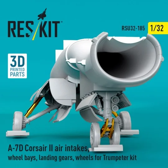A-7D Corsair II air intakes, wheel bays, landing gears, wheels for ...
