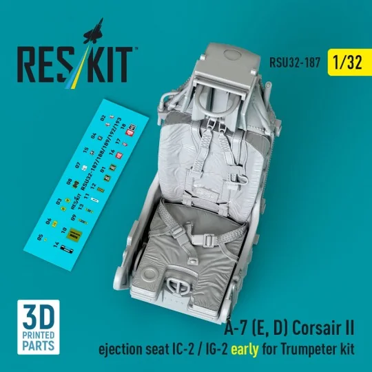 A-7 (E, D) Corsair II ejection seat IC-2 / IG-2 early for Trumpeter... A-7 (E, D) Corsair II ejection seat IC-2 / IG-2 early for Trumpeter...