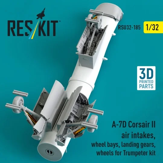 A-7D Corsair II air intakes, wheel bays, landing gears, wheels for ...