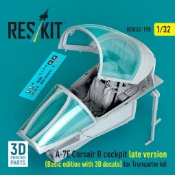 A-7E Corsair II late cockpit (Basic edition with 3D decals) for Tru...