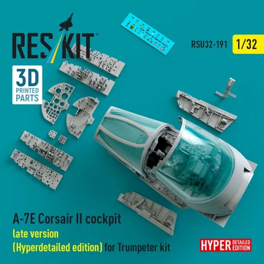 A-7E Corsair II late cockpit (Hyperdetailed edition) for Trumpeter ...