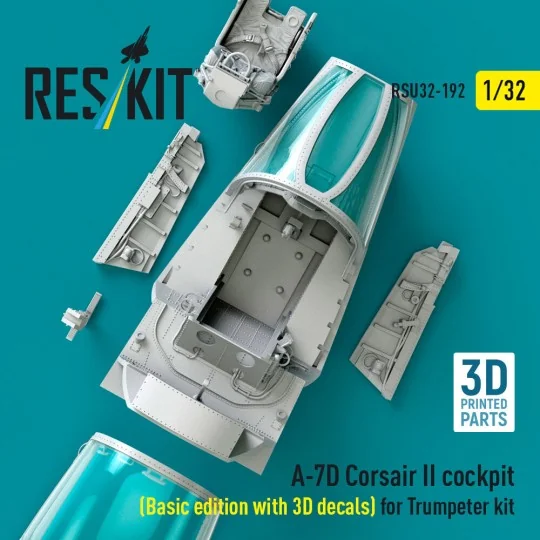 A-7D Corsair II cockpit (Basic edition with 3D decals) for Trumpete...