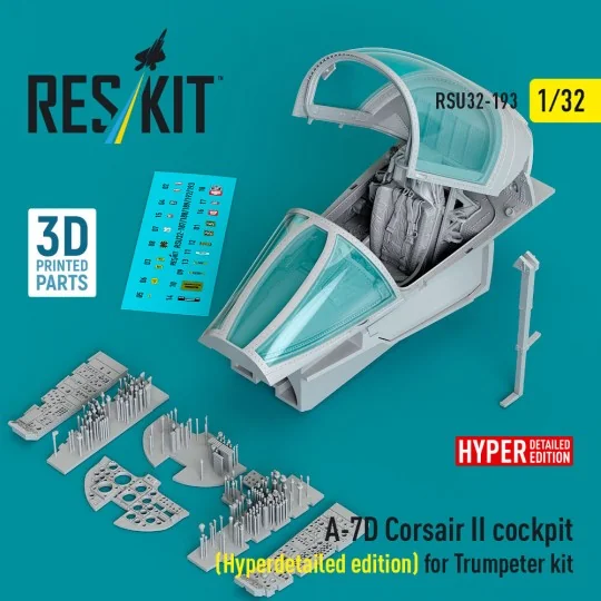 A-7D Corsair II cockpit (Hyperdetailed edition) for Trumpeter kit (...