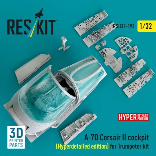 A-7D Corsair II cockpit (Hyperdetailed edition) for Trumpeter kit (...