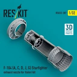 F-104 (A, C, D, J, G) Starfighter exhaust nozzle for Italeri kit (3...