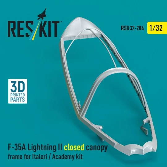 F-35A Lightning II closed canopy frame for Italeri / Academy kit (3...