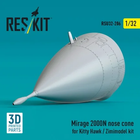 Mirage 2000N nose cone for Kitty Hawk / Zimimodel kit (3D Printed),...