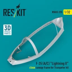 F-35 (A/C) Lightning II close canopy frame for Trumpeter kit (3D Pr...