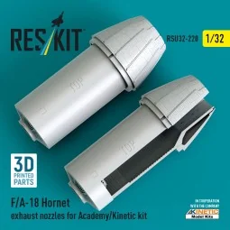 F/A-18 Hornet exhaust nozzles for Academy/Kinetic kit (3D Printed),... 2