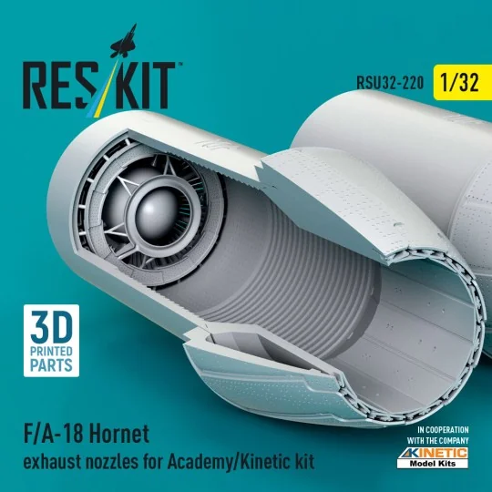 F/A-18 Hornet exhaust nozzles for Academy/Kinetic kit (3D Printed),...