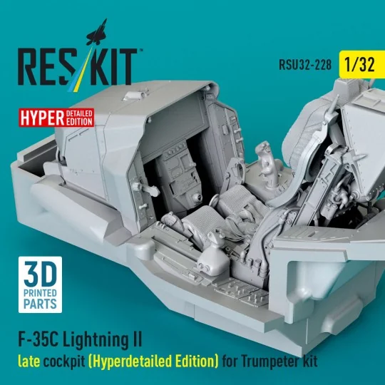 F-35C Lightning II late cockpit (Hyperdetailed Edition) for Trumpet...