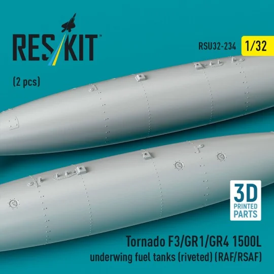 Tornado F3/GR1/GR4 1500L underwing fuel tanks (riveted) (RAF/RSAF) ...
