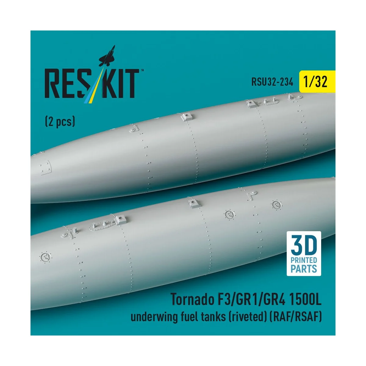 Tornado F3/GR1/GR4 1500L underwing fuel tanks (riveted) (RAF/RSAF) ...