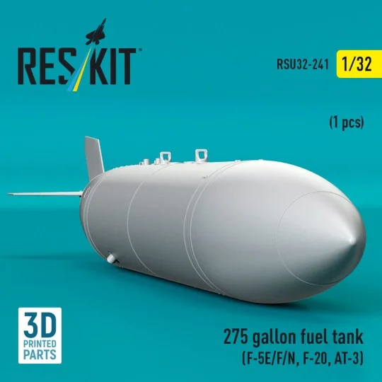 275 gallon fuel tank (F-5E/F/N, F-20, AT-3) (1 pcs) (3D Printed), 1...