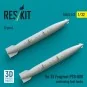 Su-25 Frogfoot PTB-800 underwing fuel tanks (2 pcs) (3D Printed), 1...