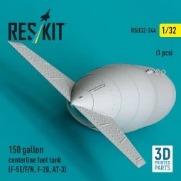 150 gallon centerline fuel tank (F-5E/F/N, F-20, AT-3) (1 pcs) (3D ... 2