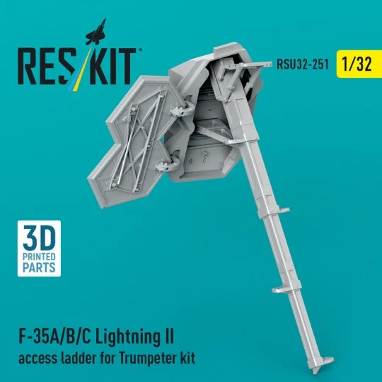 F-35A/B/C Lightning II access ladder for Trumpeter kit (3D Printed)...