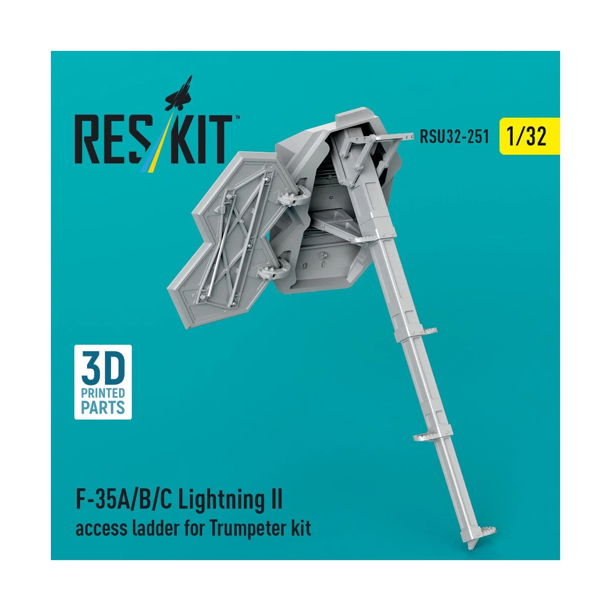 F-35A/B/C Lightning II access ladder for Trumpeter kit (3D Printed)...