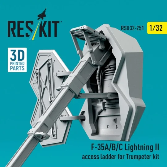 F-35A/B/C Lightning II access ladder for Trumpeter kit (3D Printed)...